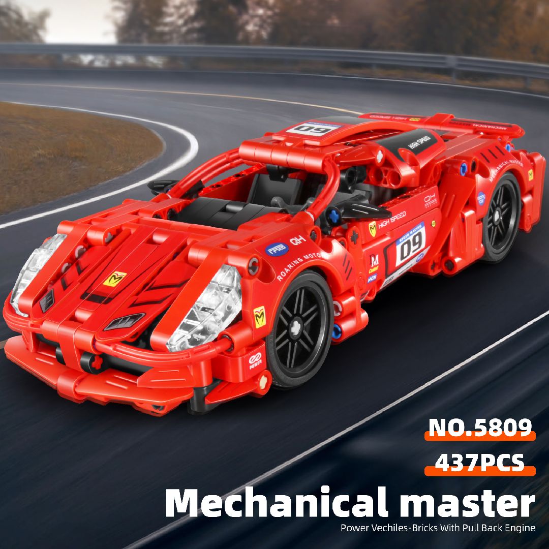 iM.Master Pull back - Super Car, Red - 437 pcs