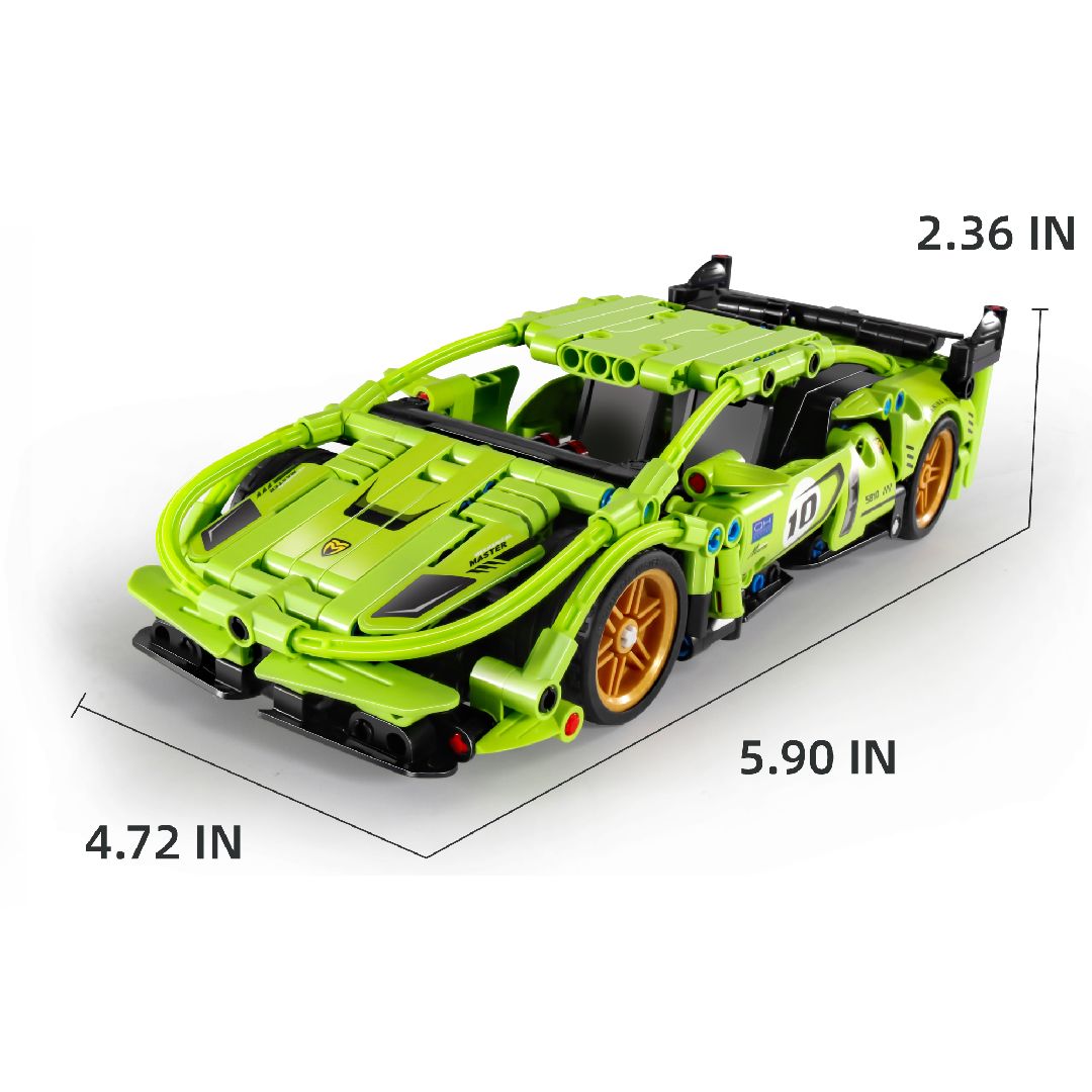 iM.Master Pull back - Super Car, Green - 457 pcs