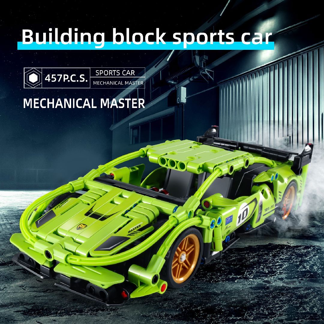 iM.Master Pull back - Super Car, Green - 457 pcs
