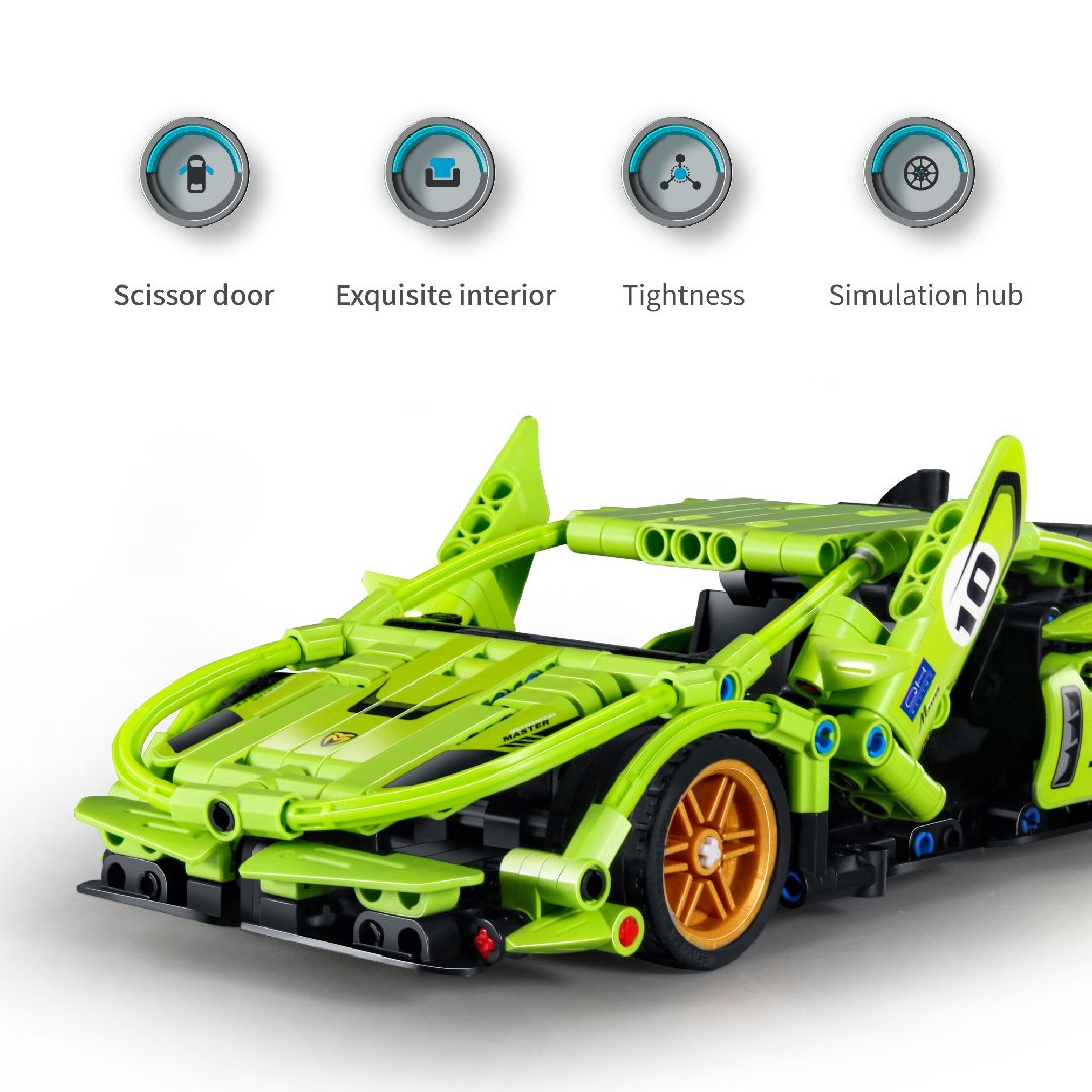 iM.Master Pull back - Super Car, Green - 457 pcs