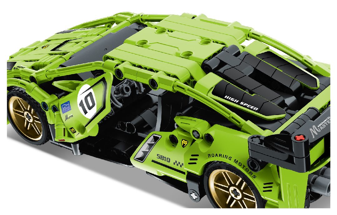 iM.Master Pull back - Super Car, Green - 457 pcs