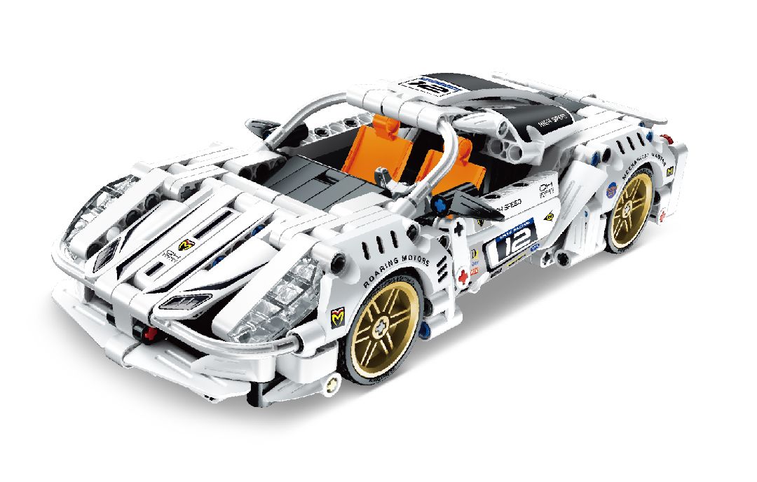 iM.Master Pull back - Super Car, White - 437 pcs
