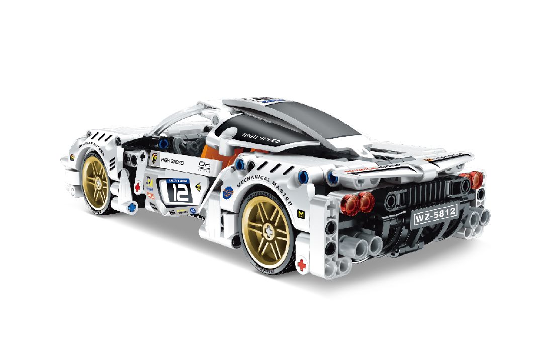 iM.Master Pull back - Super Car, White - 437 pcs