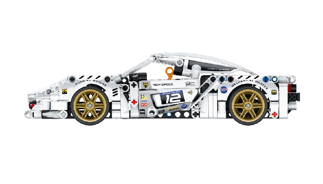iM.Master Pull back - Super Car, White - 437 pcs