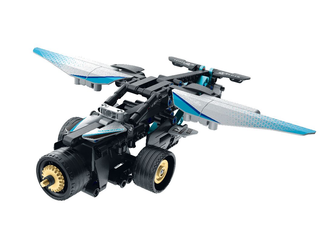 IM.Master 2 in 1 Pull Back Racing Car&High-wing Airplane 225pcs