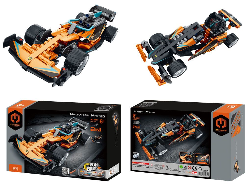 IM.Master 2 in 1 Pull Back Racing Car 220pcs