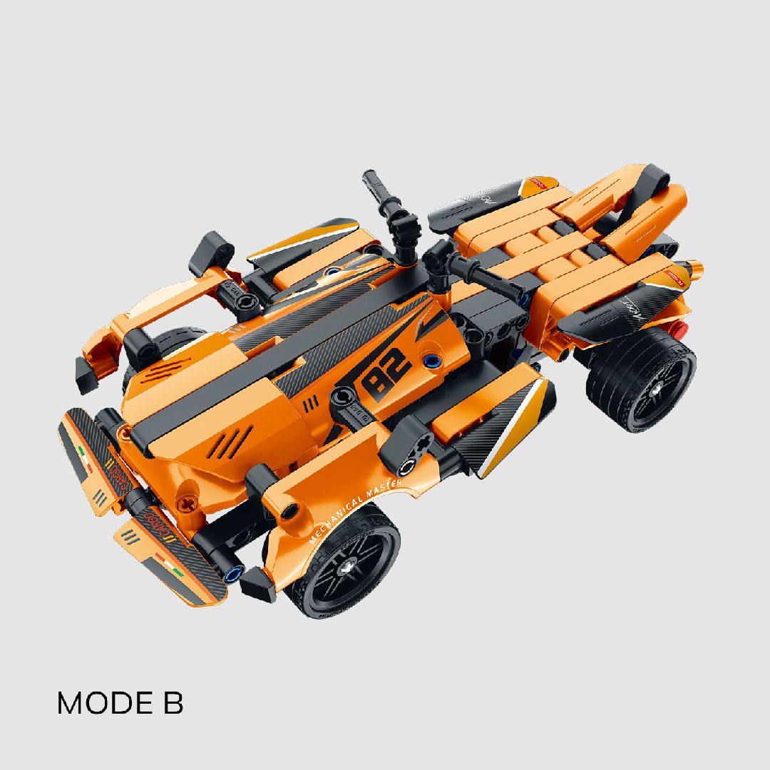 IM.Master 2in1 Pull Back Super & Mountain Car (Orange) - 277pcs