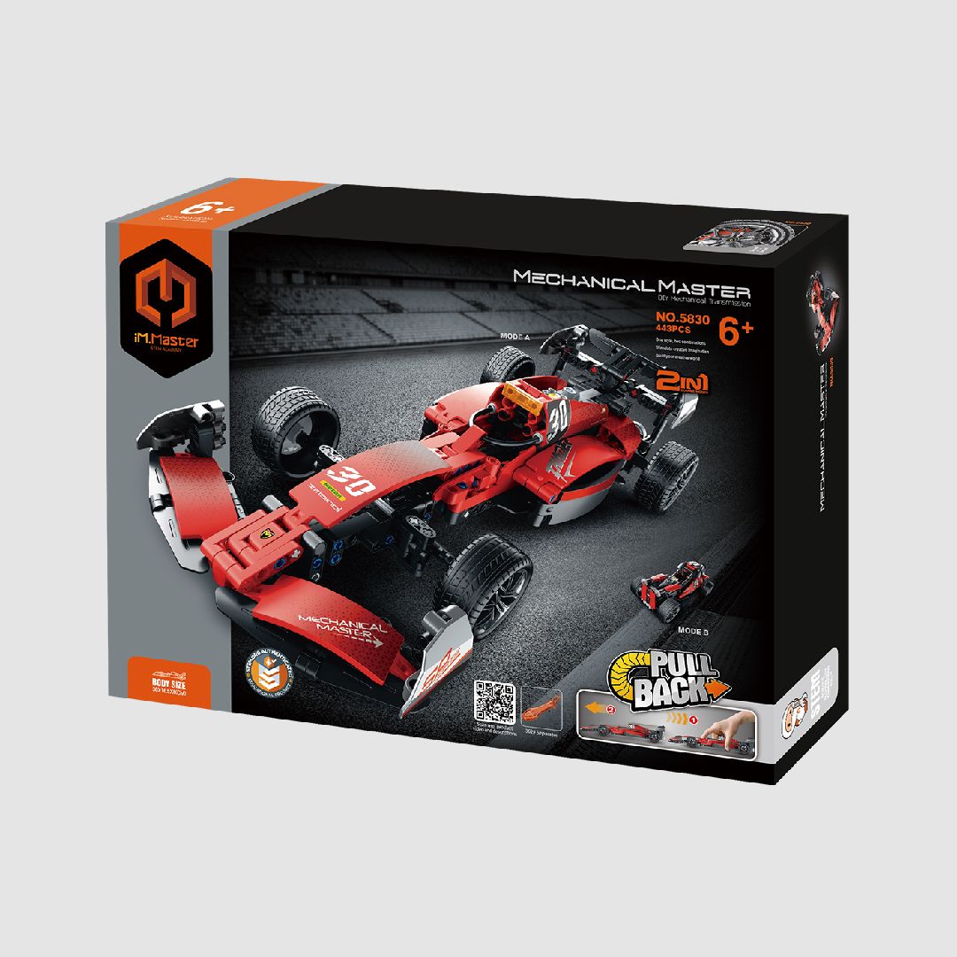 iM.Master 2 in 1 Pull Back F1 Formula Racing Car & Off-Road Vehi