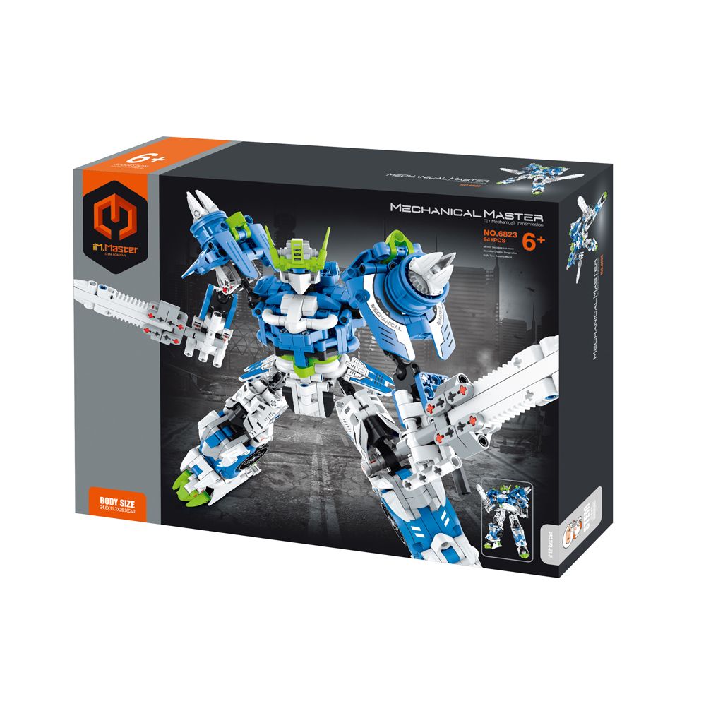 iM.Master Building Block Mech Warrior - Blue - 941 pcs