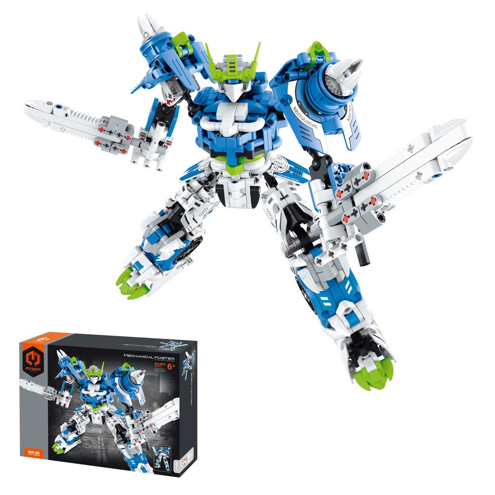 iM.Master Building Block Mech Warrior - Blue - 941 pcs