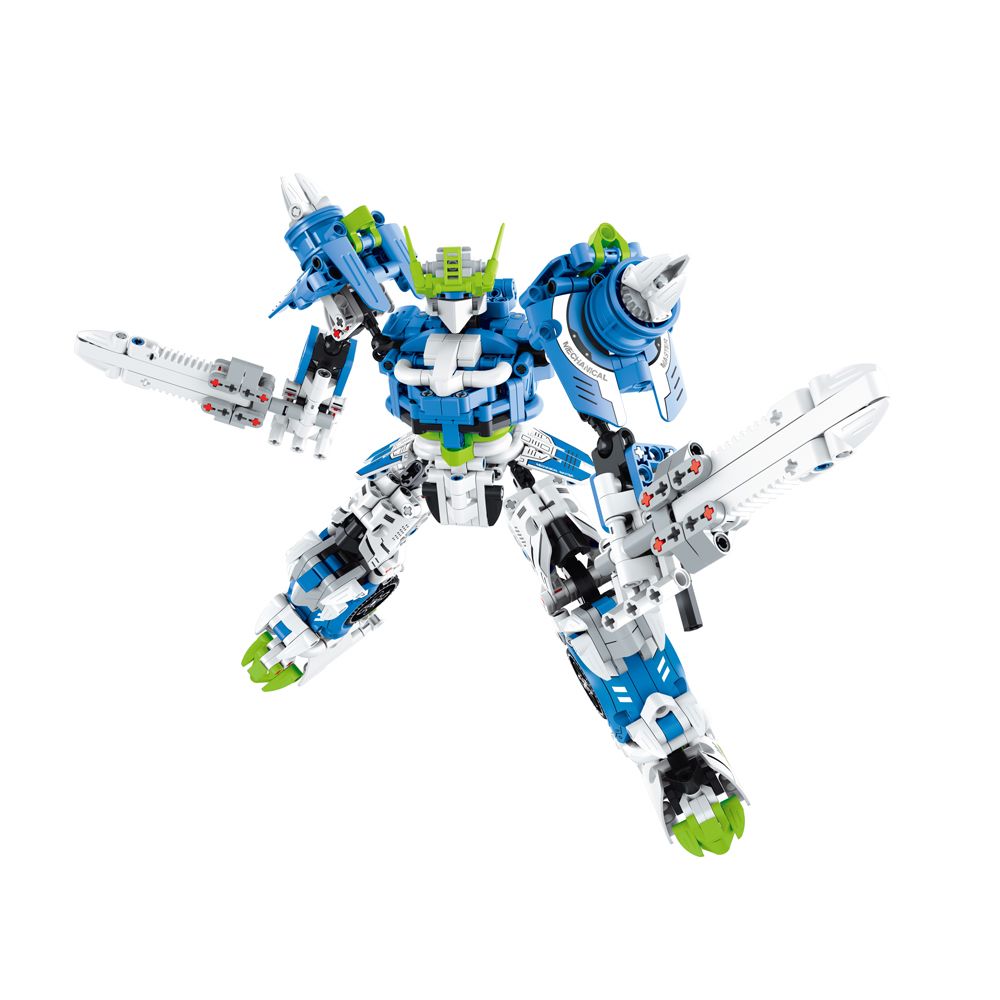 iM.Master Building Block Mech Warrior - Blue - 941 pcs