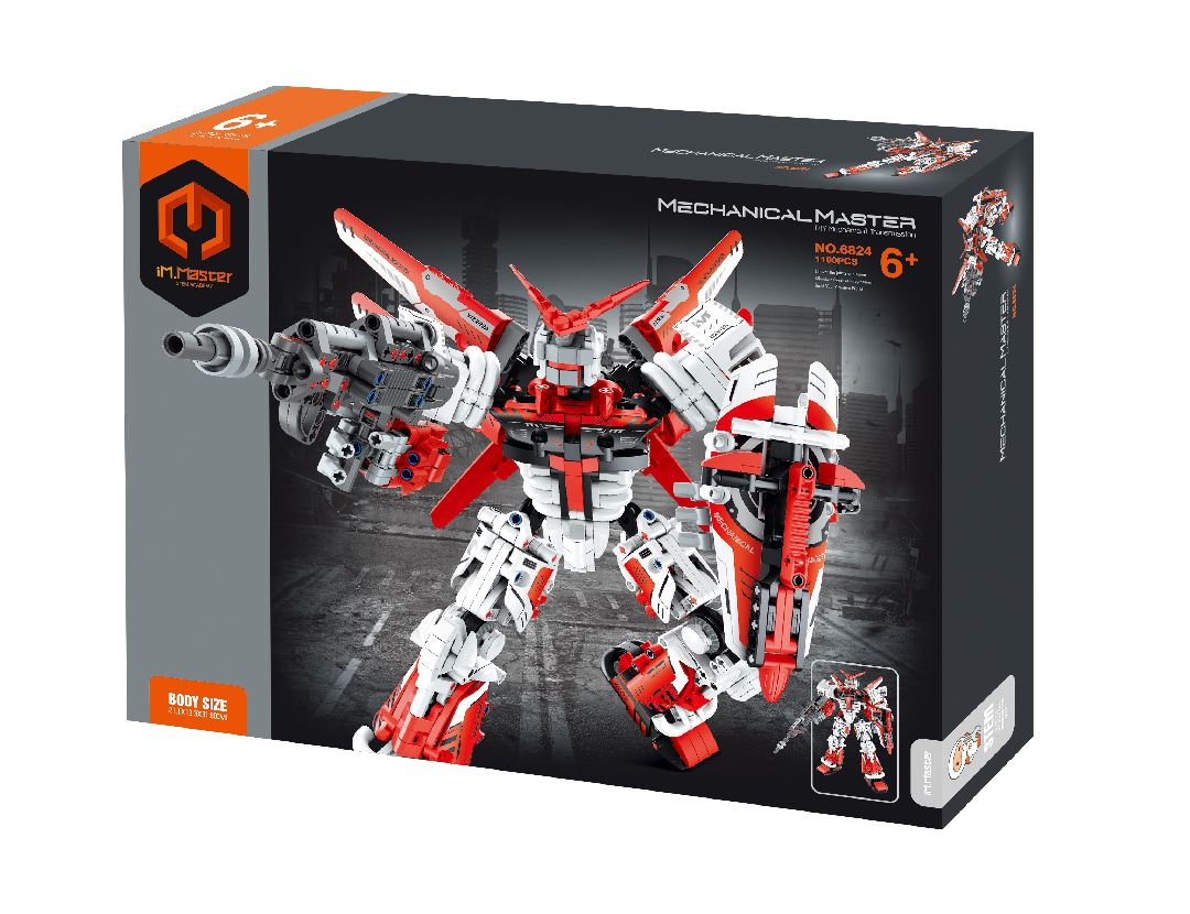 iM.Master Building Block Mech Warrior - Red - 1100 pcs