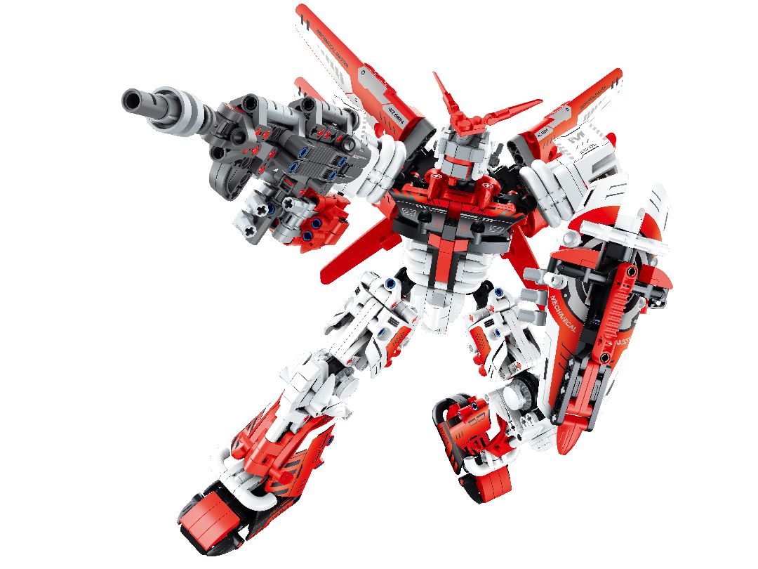 iM.Master Building Block Mech Warrior - Red - 1100 pcs