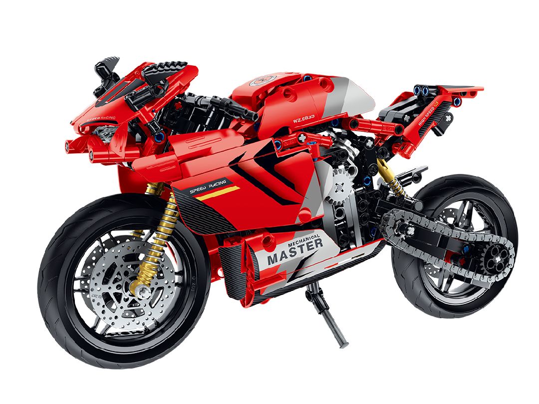 iM.Master Building Block Motorcycle - Red - 557 pcs