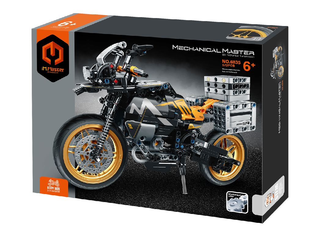 iM.Master Building Block Motorcycle - black - 557 pcs