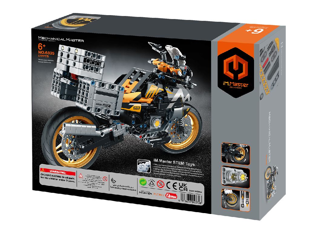 iM.Master Building Block Motorcycle - black - 557 pcs