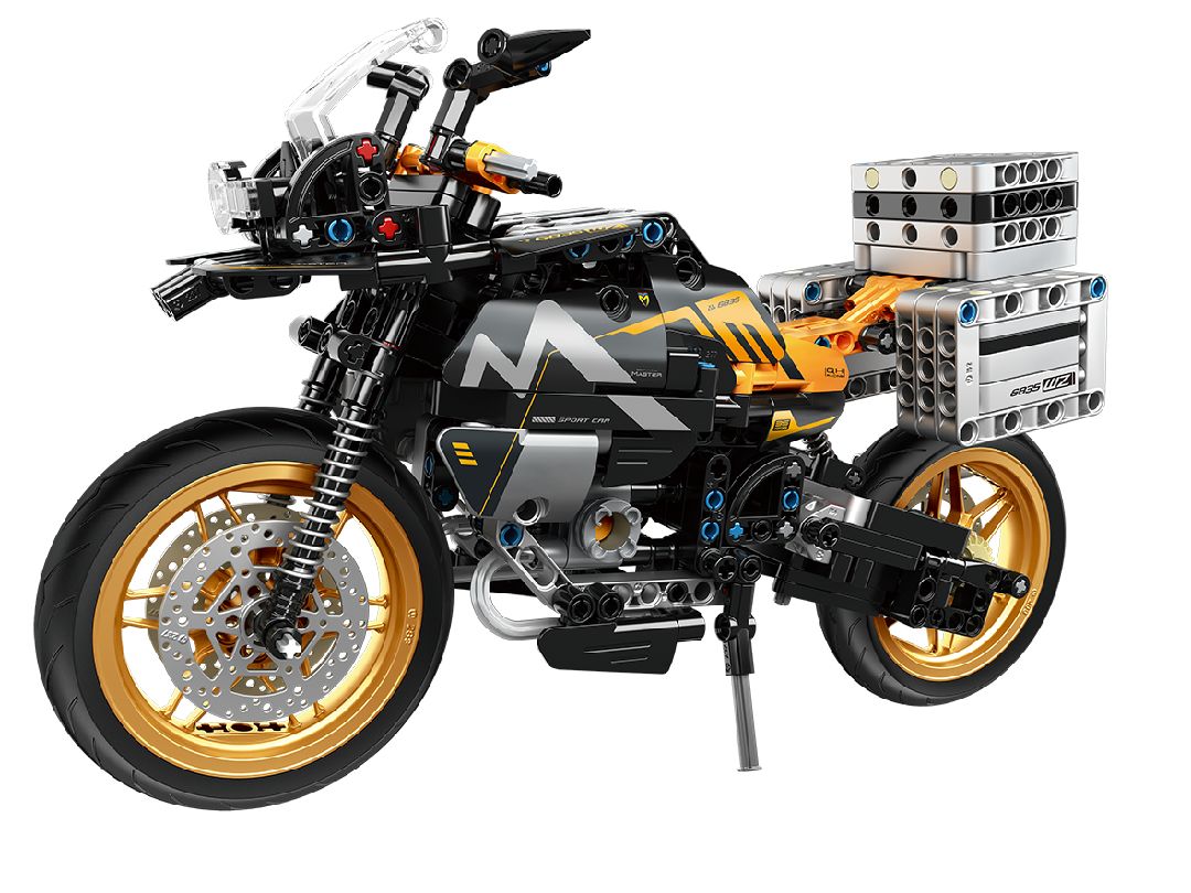 iM.Master Building Block Motorcycle - black - 557 pcs