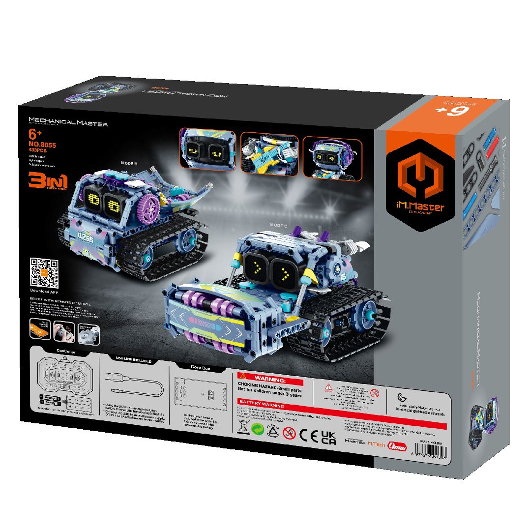 IM.Master 2.4G R/C 3 in 1 programming robot - 433 Pieces