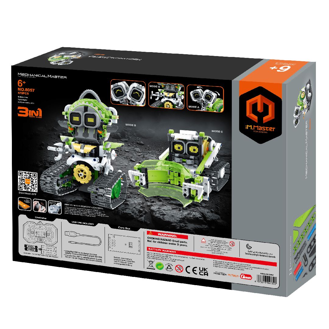 iM.Master R/C 3 in 1 Intelligent programming robot 478 pcs