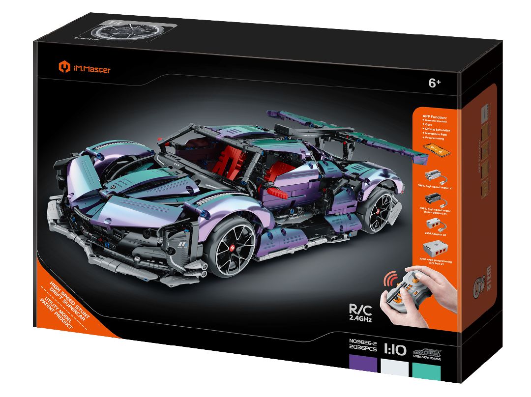 iM.Master 1/10 - R/C Chameleon Drift SuperCar - 2036 Pcs