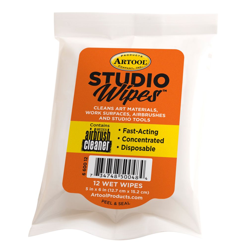 Iwata Artool Studio Wipes 12 Count Pouch