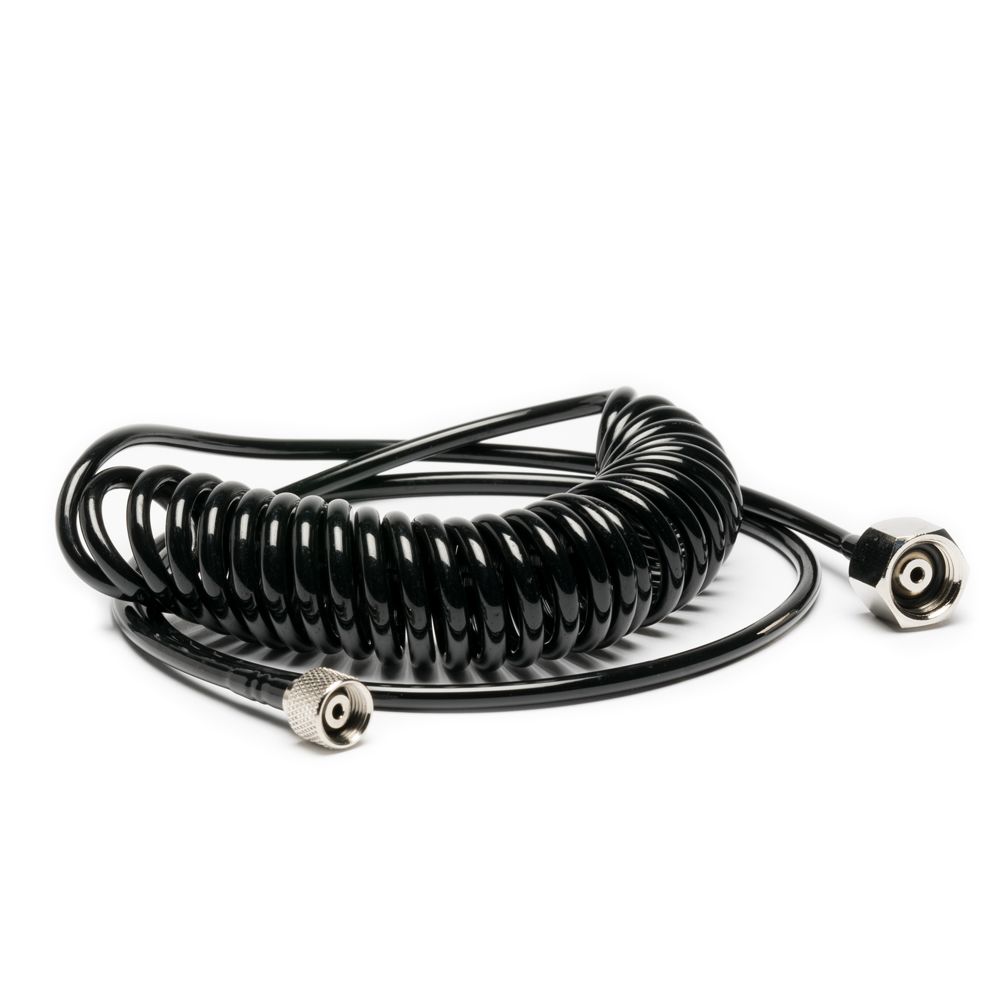 Iwata 6' Cobra Coil Airbrush Hose with Iwata Airbrush Fitting and 1/4