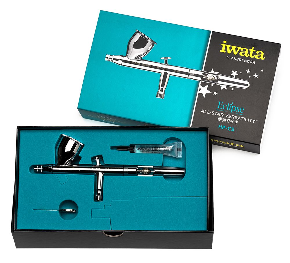 Iwata Eclipse HP-CS Gravity Feed Dual Action Airbrush - Click Image to Close