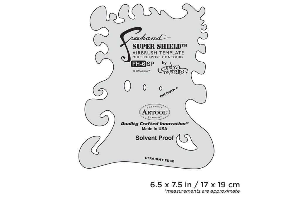 Iwata Artool #6 Super Shield Freehand Airbrush Template