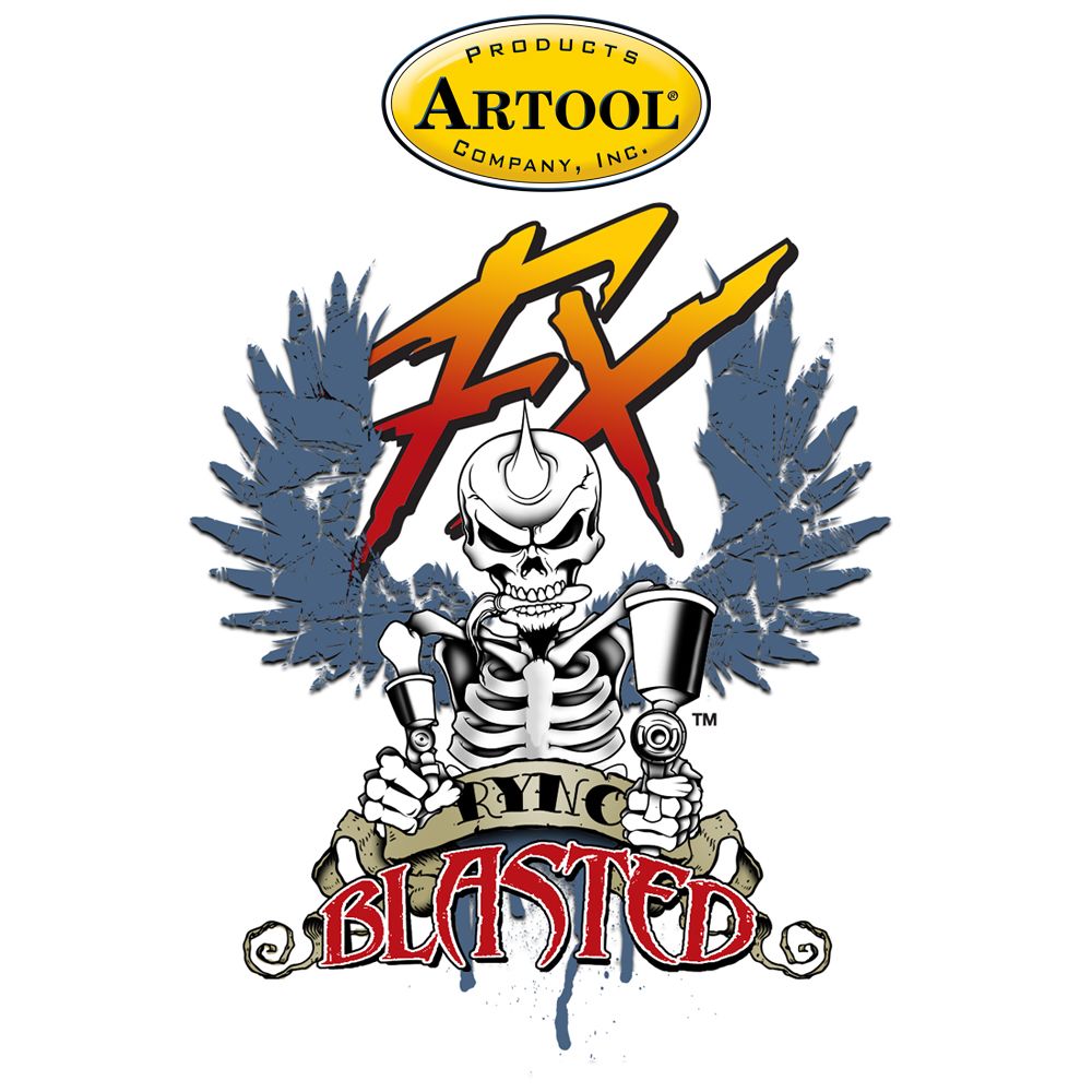 Iwata Artool Blasted FX Lucky FX Freehand Airbrush Template