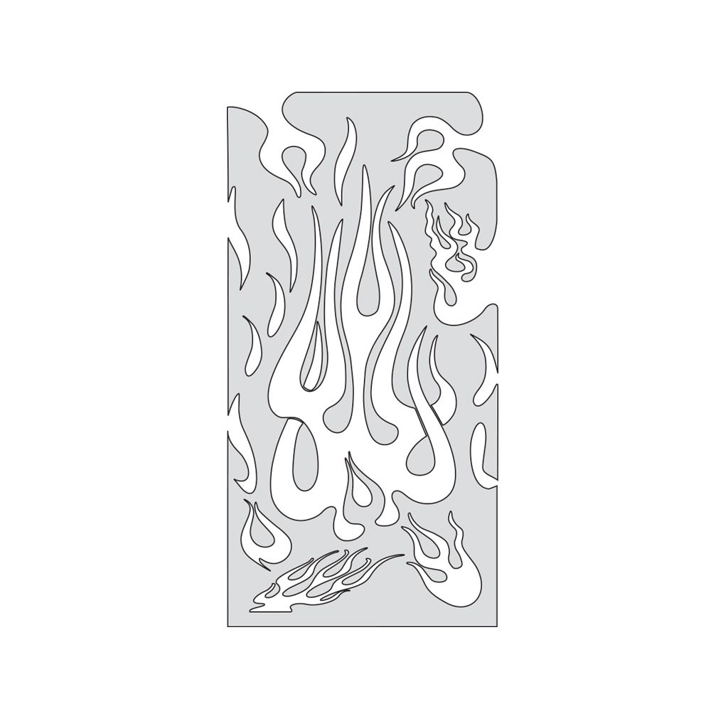 Iwata Artool Flame Master The Medium Freehand Airbrush Template