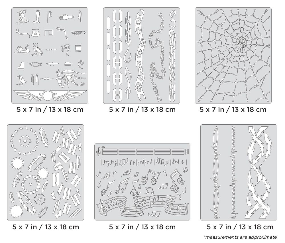 Iwata Artool FX3 Mini Series Freehand Airbrush Template