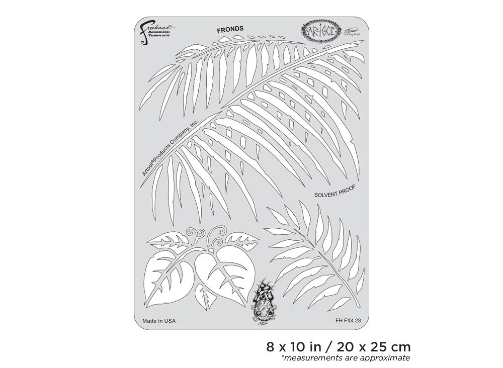 Iwata Artool FX4 Fronds Freehand Airbrush Template