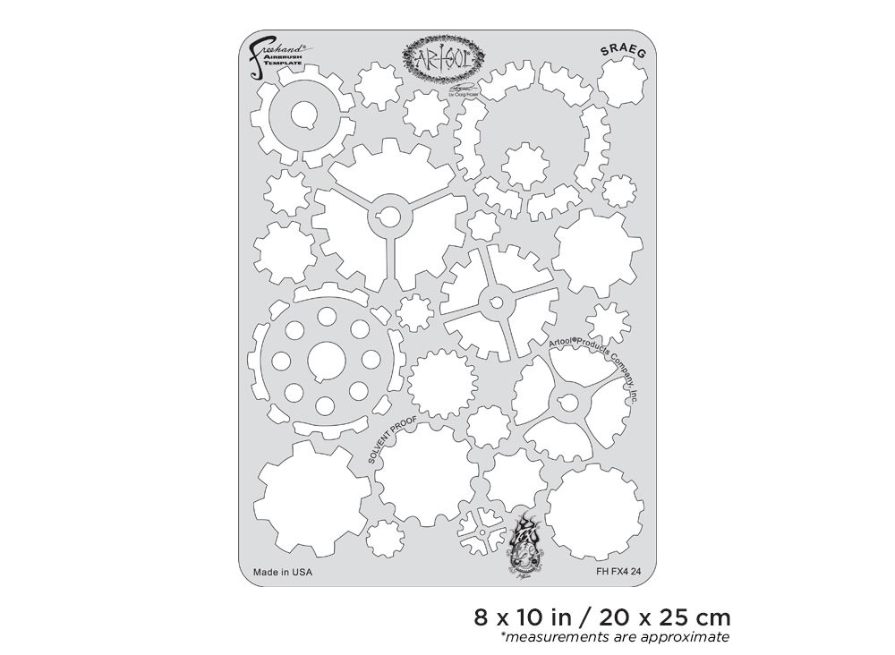 Iwata Artool FX4 Sraeg Freehand Airbrush Template