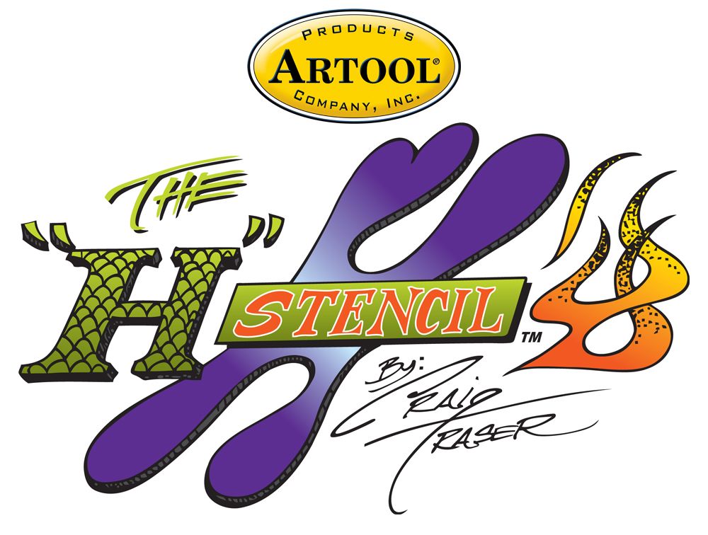 Artool H Stencil Freehand Airbrush Template by Craig Fraser