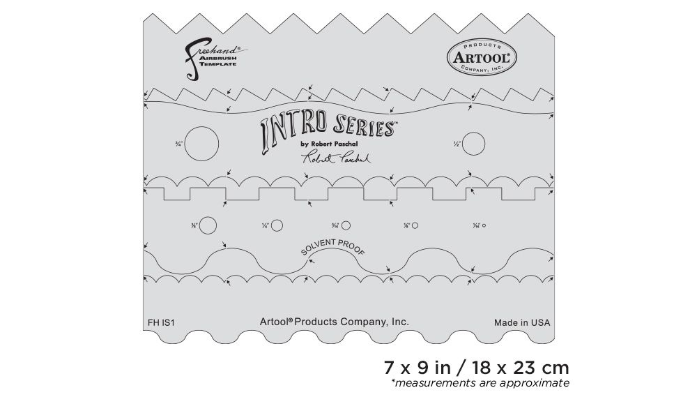 Iwata Artool Intro Series Freehand Airbrush Template