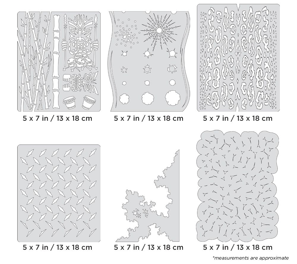 Iwata Artool Kustom FX Mini Series Freehand Airbrush Template