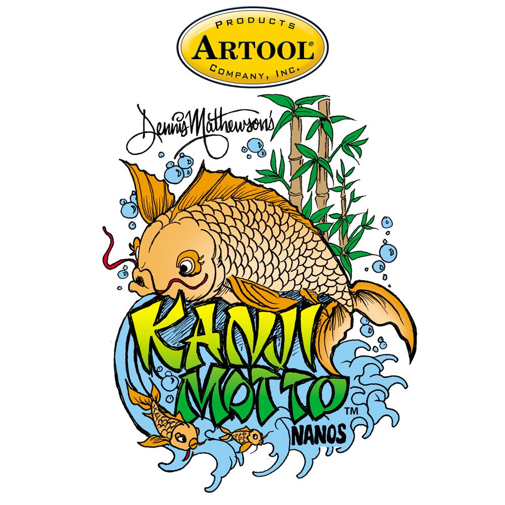 Iwata Artool Kanji Motto Nano Freehand Airbrush Template