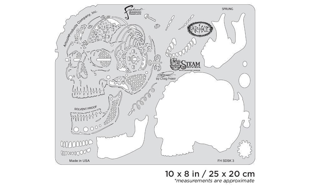 Iwata Artool Steam Driven Sprung Freehand Airbrush Template