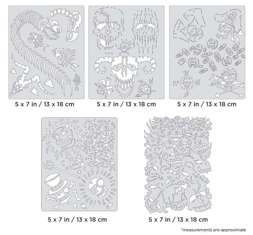 Iwata Artool Curse of Skullmaster Mini Series Set Freehand Airbr