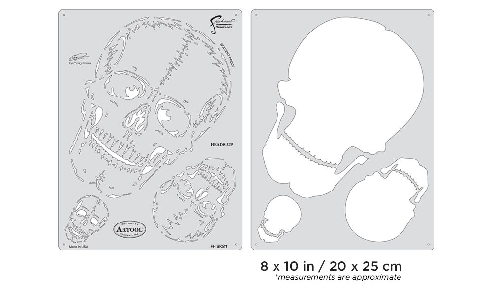Iwata Artool Horror of Skullmaster Heads-Up Freehand Airbrush Te