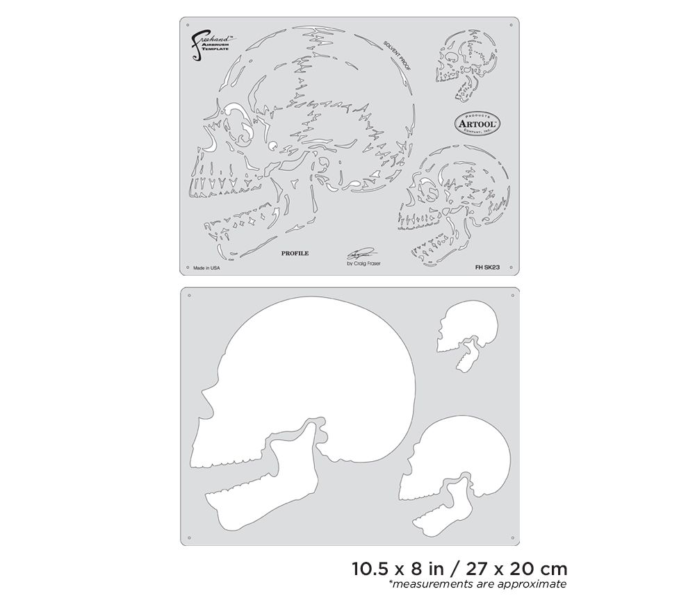 Iwata Artool Horror of Skullmaster Profile Freehand Airbrush Tem