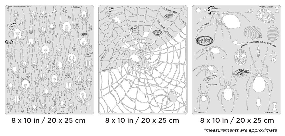 Iwata Artool Spider Master Set Freehand Airbrush Template