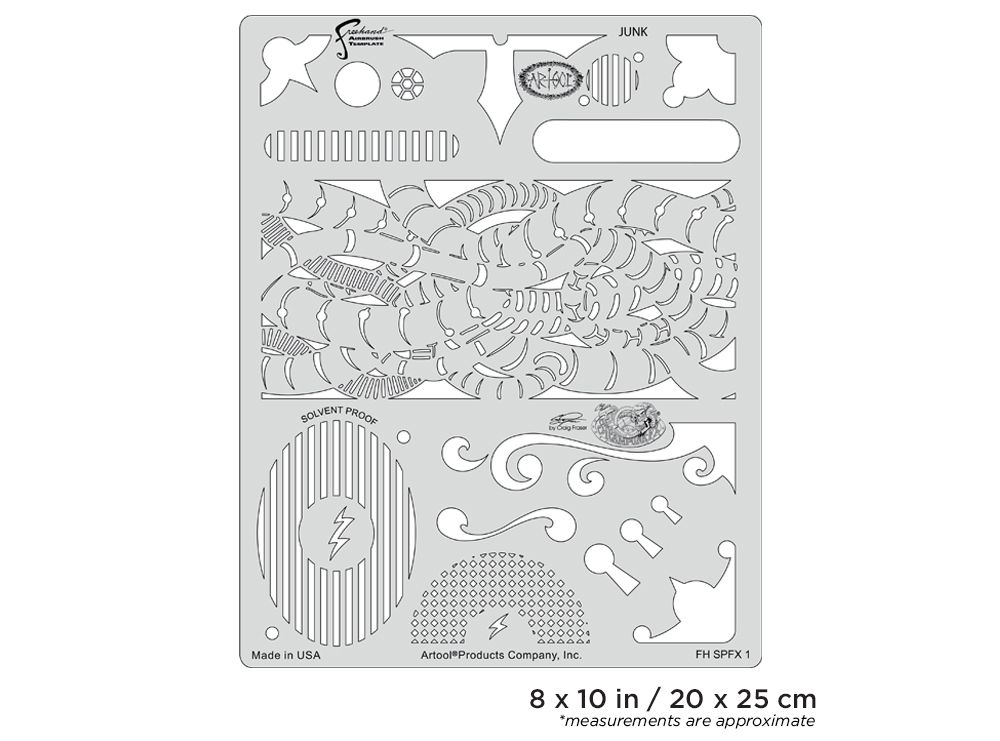 Iwata Artool Steampunk FX Junk Freehand Airbrush Template