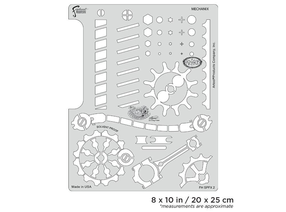 Iwata Artool Steampunk FX Mechanix Freehand Airbrush Template