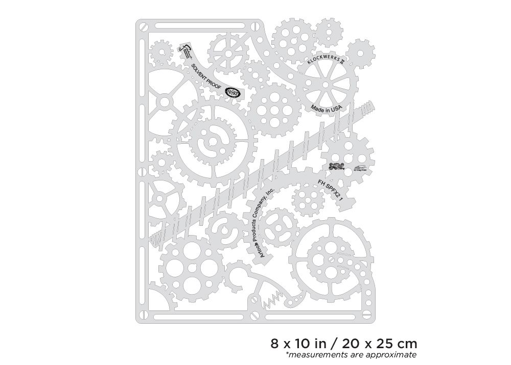 Iwata Artool Steampunk FX2 Klockwerks II Freehand Airbrush Templ