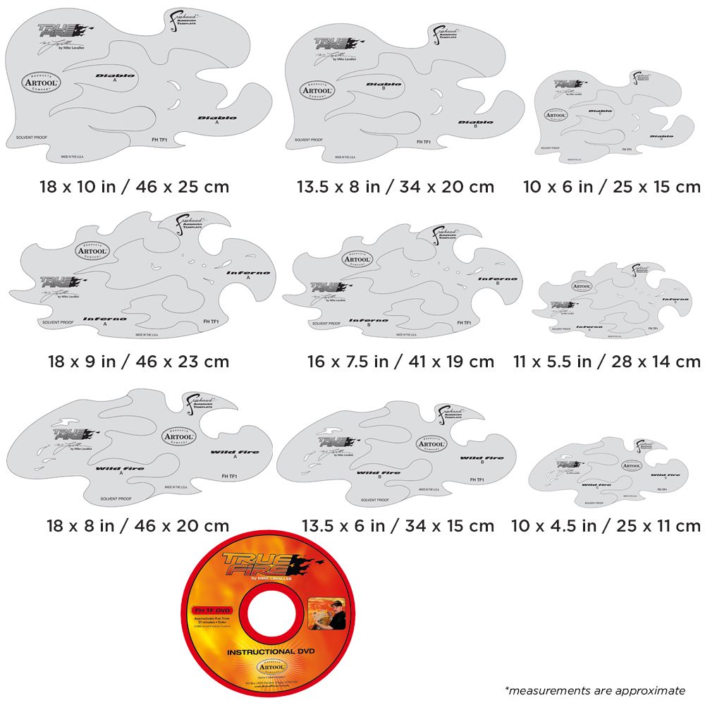 Iwata Artool True Fire Freehand Airbrush Template