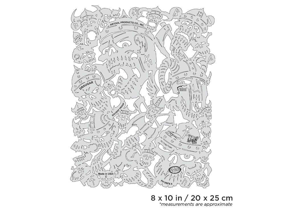 Iwata Artool Viking FX Draugar Freehand Airbrush Template