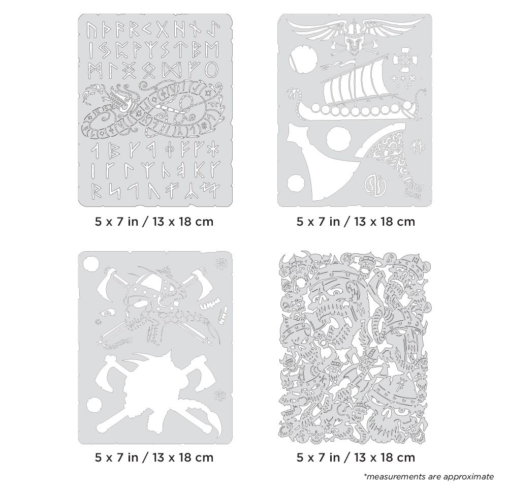 Iwata Artool Viking FX Mini Series Freehand Airbrush Template Se