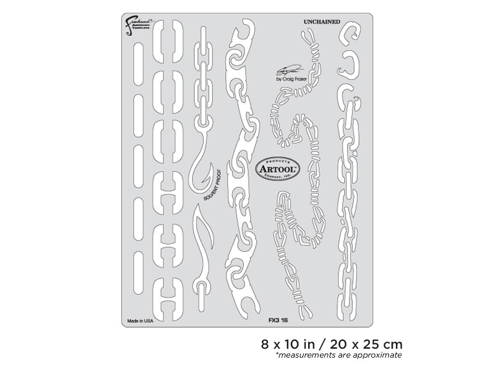 Iwata Artool FX3 Unchained Freehand Airbrush Template