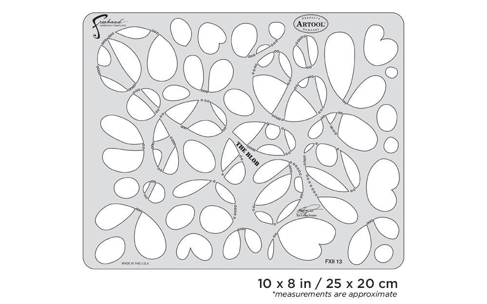 Iwata Artool FX II The Blob Freehand Airbrush Template